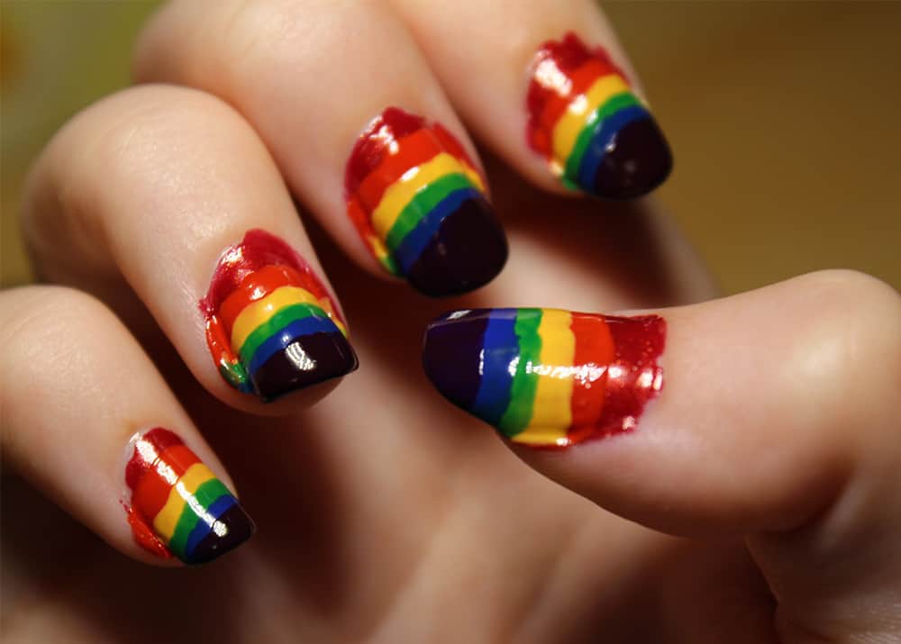 Unique Rainbow Nails Ideas With Flawless Designs | Polish and Pearls
