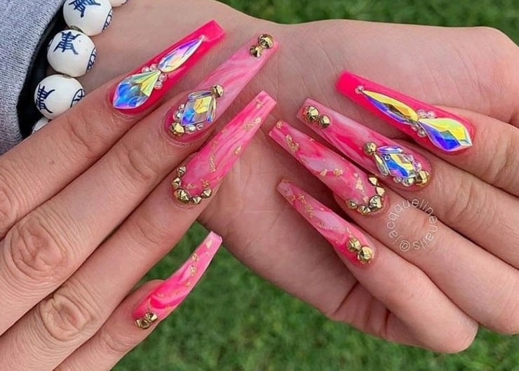 4. Elegant Pointed Nail Designs for 2024 - wide 7