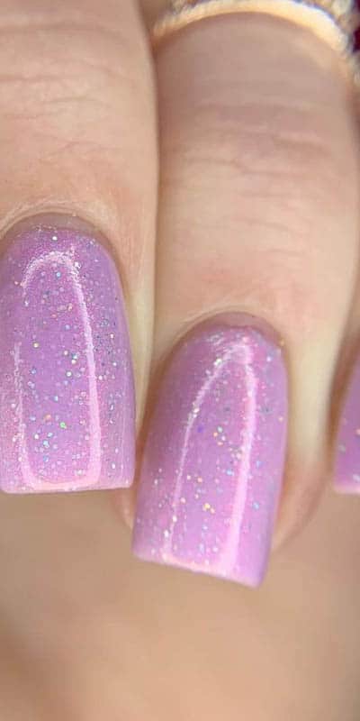 Pastel Purple Matte Nails