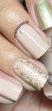23 Different Looks You Can Achieve With A Nude And Gold Nails | Polish