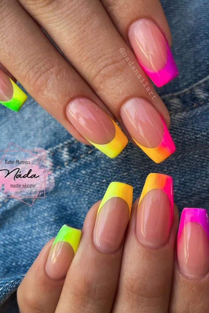 Neon Pop - 19 Fashionable Summer Nail Designs You Won't Want to Miss