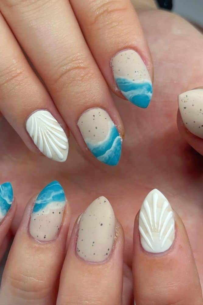 Ocean Ombre - 19 Fashionable Summer Nail Designs You Won't Want to Miss