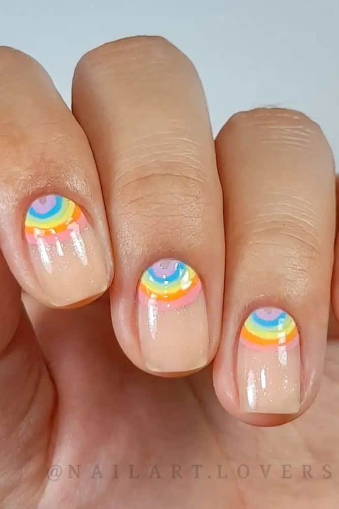Rainbow Bright - 19 Fashionable Summer Nail Designs You Won't Want to Miss