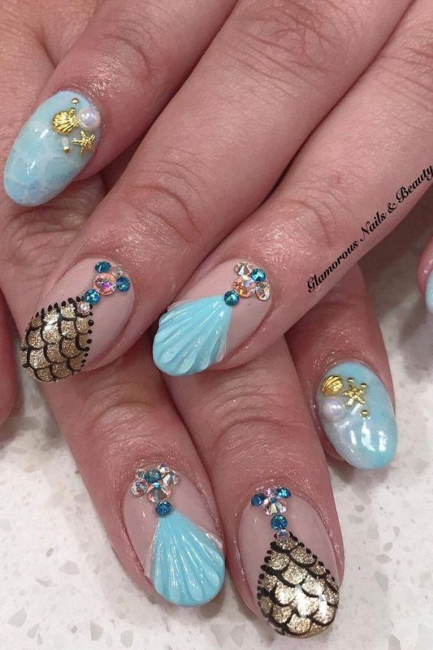 12 Seashell Nail Designs to Bring the Beach to Your Fingertips - 11