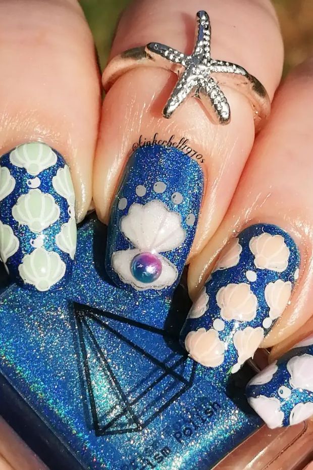 12 Seashell Nail Designs to Bring the Beach to Your Fingertips - 8