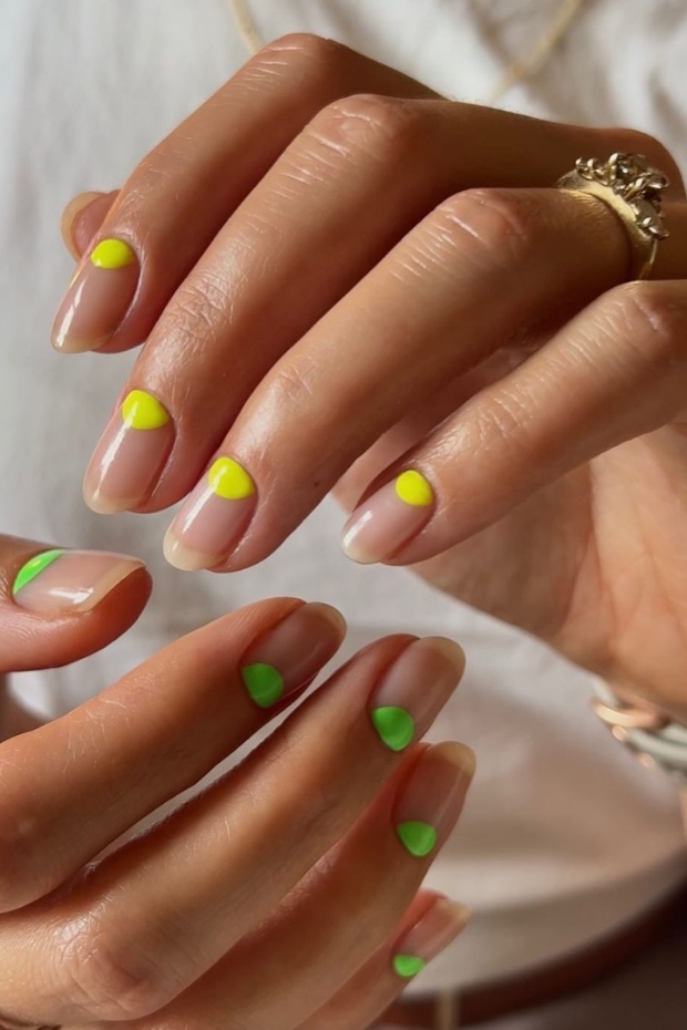 Stay Fashionable with 24 Short Nail Inspirations That Scream Style - The Power of Negative Space
