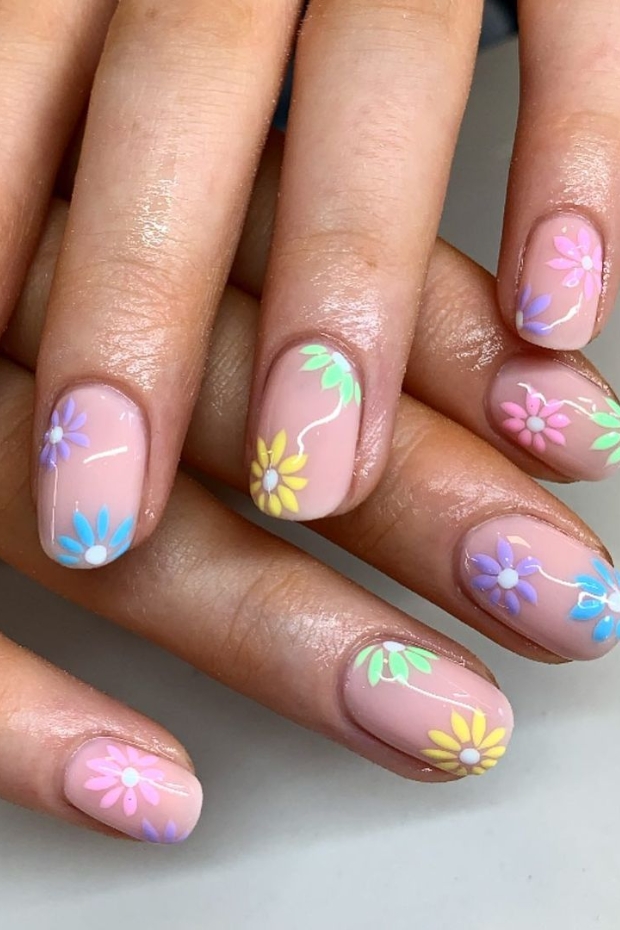 Stay Fashionable with 24 Short Nail Inspirations That Scream Style - Pastel Pop: Delicate Hues with a Punch