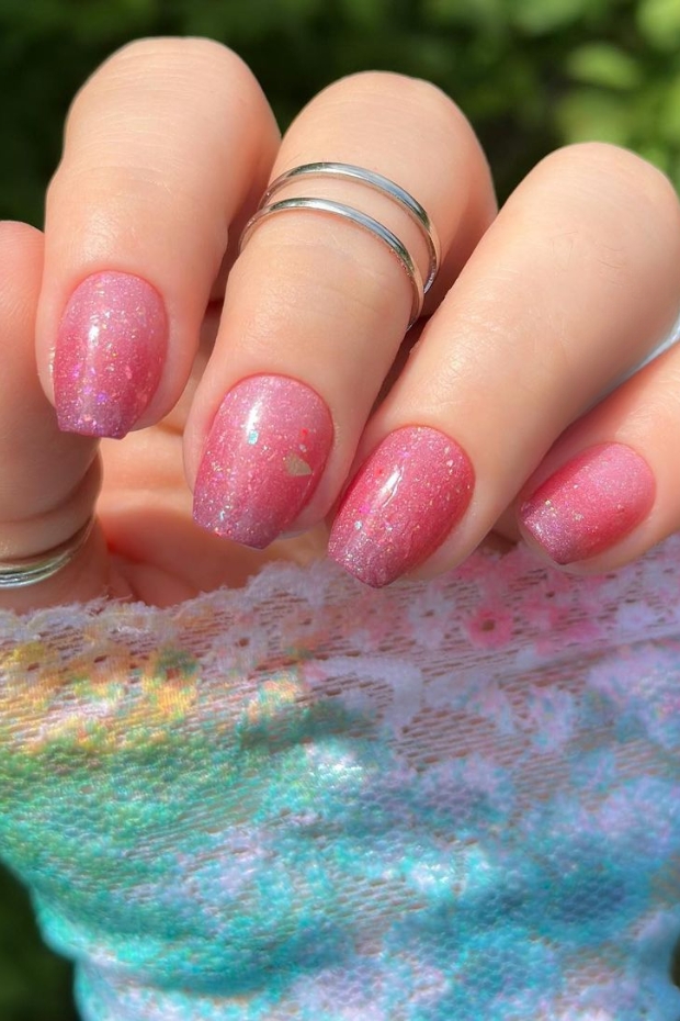 Stay Fashionable with 24 Short Nail Inspirations That Scream Style - Sparkle and Shine
