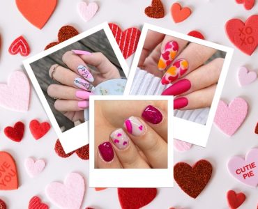 Check out 30 creative Valentine nail designs! From pink acrylic to intricate patterns, these nail designs are perfect for adding a touch of love to your look. #naildesigns #valentinenails #valentinesday