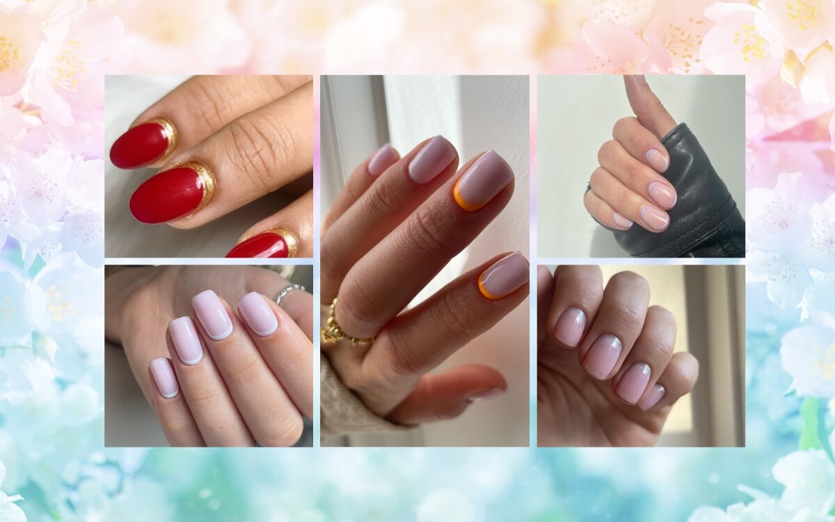 Looking for some fresh manicure trends? Check out these 25 stunning reverse French nail designs for some glittery inspiration! From bold tips to delicate accents, these designs will surely amp up your nail game. #reversefrench #nailart #frenchmanicure