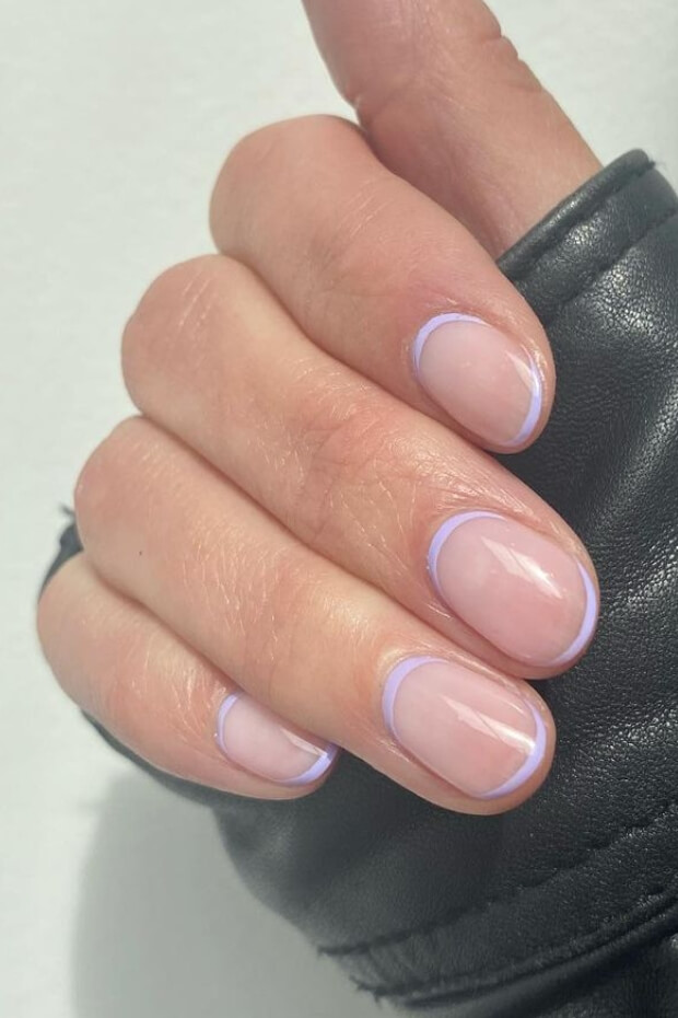 Unique design with light pink and purple hues